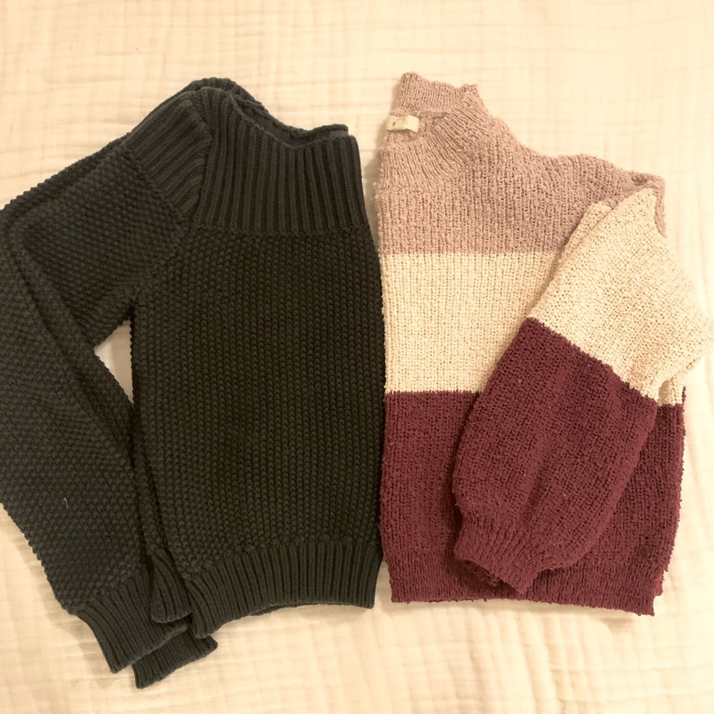Banana Republic classic sweater and Debut sweater bundled
